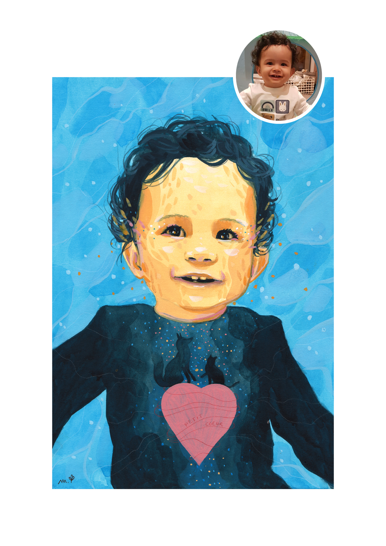 Peinture - Animal symbolique - Cerf - Par Green Mama Art